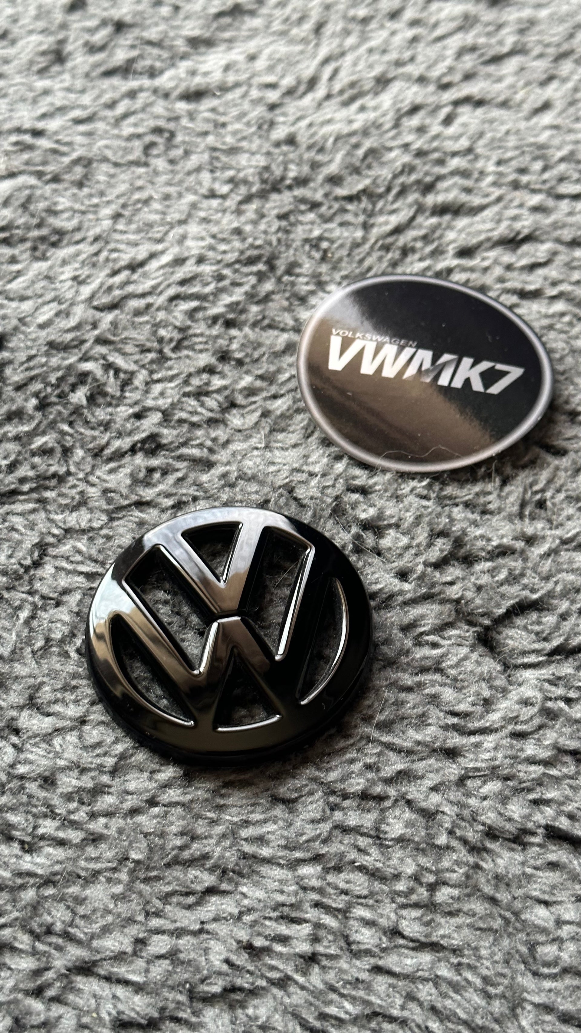 VW Golf 7 Lenkrad Emblem/Logo Schwarz R-line GTI GTD TCR R. VW Polo, VW  T-Roc