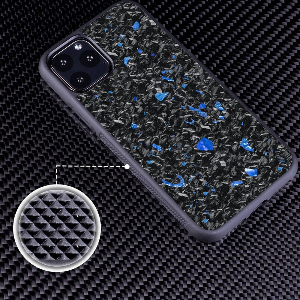iPhone 14 hoesje van echt gesmeed koolstofvezel