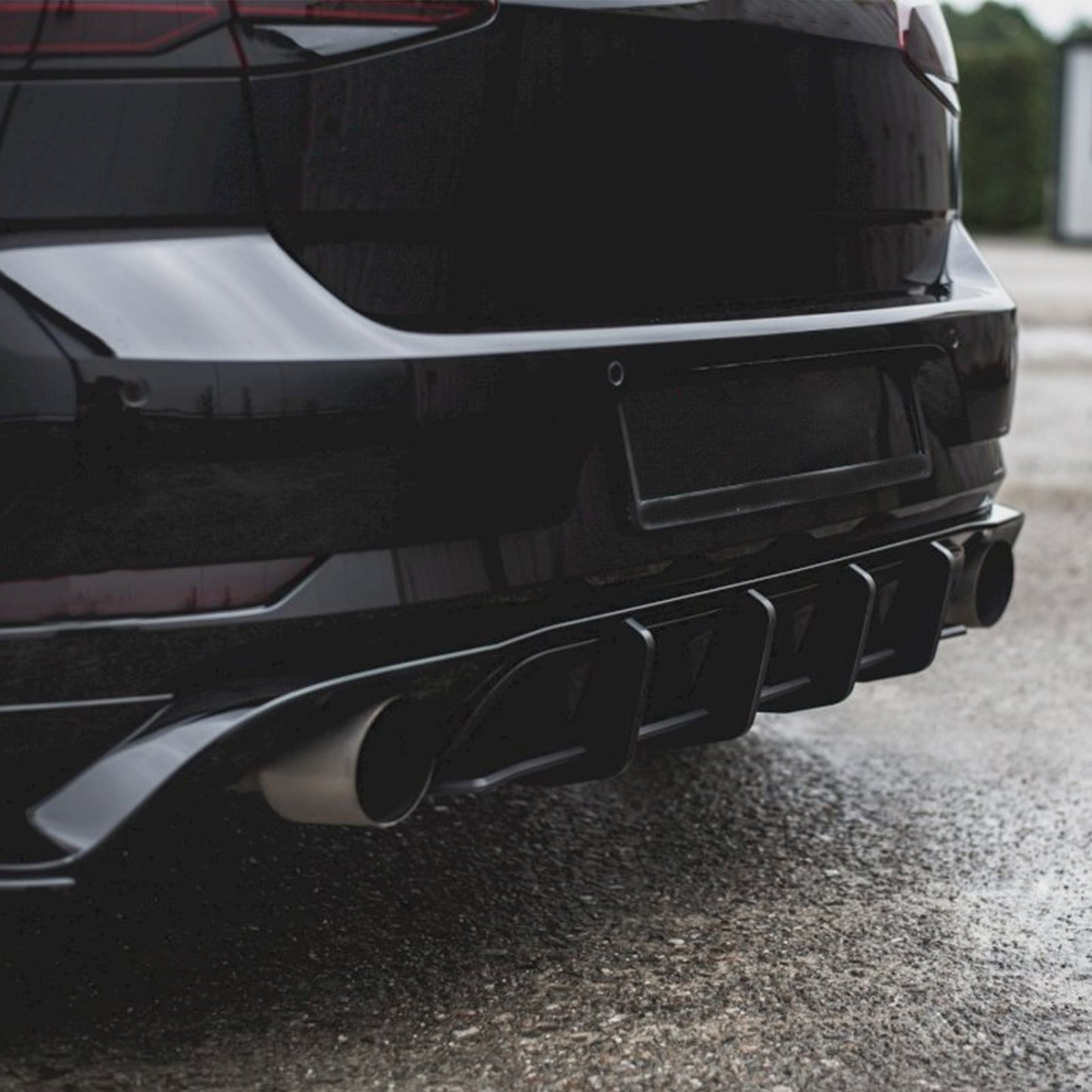 Gloss Black Rear Diffuser Extension For GTI TCR – VWMK7 STORE