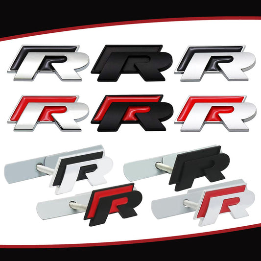 R kofferbak en grille-logo